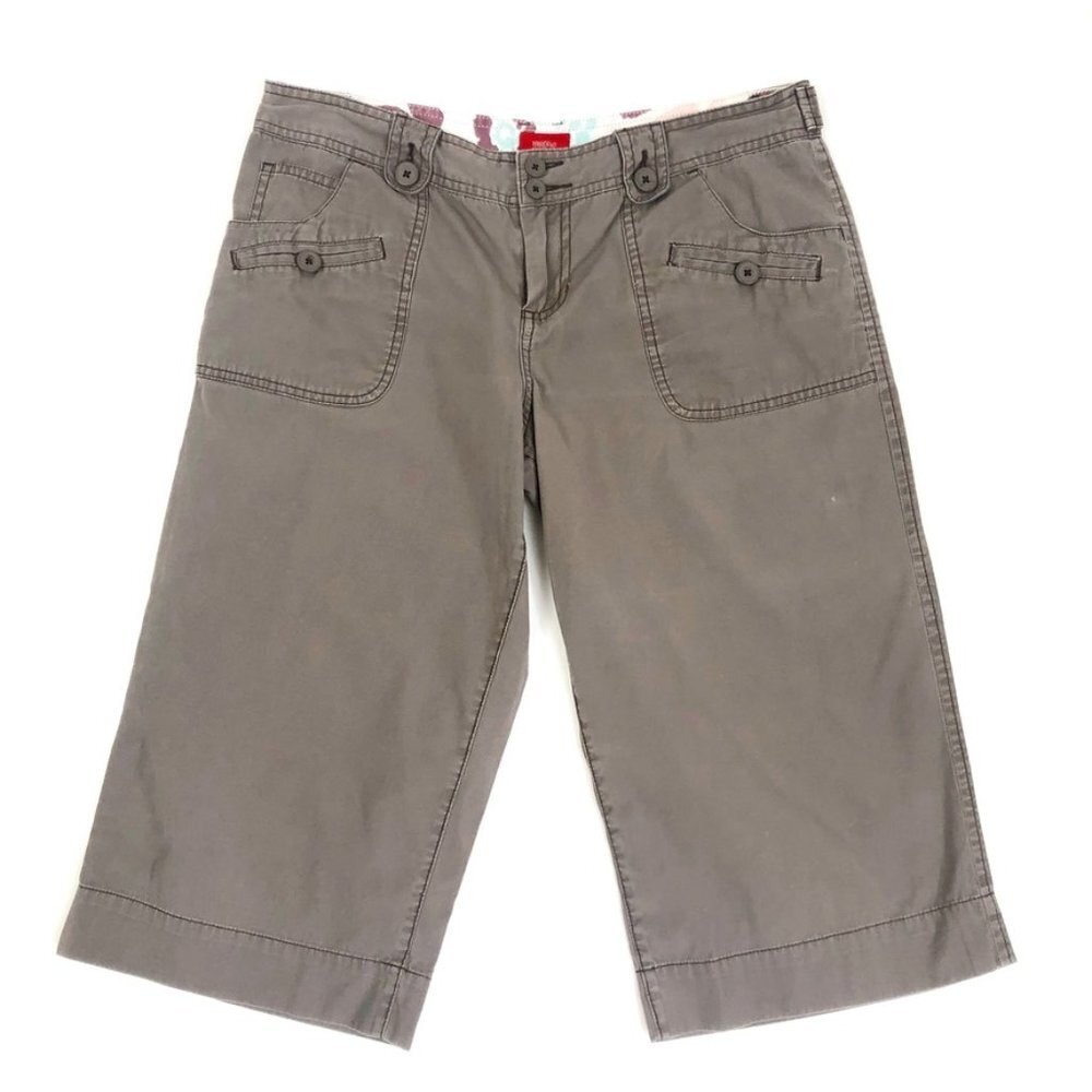 Massimo Board Shorts Juniors Size 11 Cocoa Brown Wide Leg Casual Sporty Bermuda